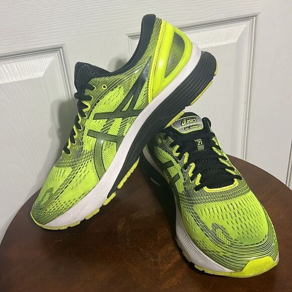 🔥🔥 ASICS GEL-Nimbus 21 Running Shoes Safety Yellow Men Sz 13 - Rare - PERFECT - Picture 9 of 14
